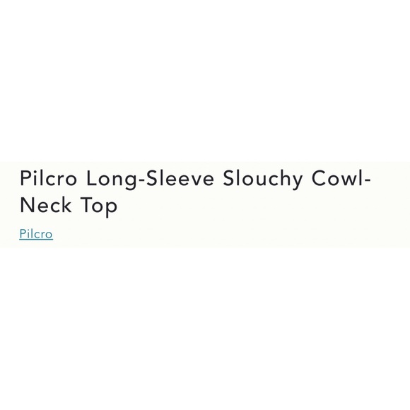 Anthropologie Pilcro Long-Sleeve Slouchy Cowl-Neck Top NWT SZ 1X - Picture 13 of 15